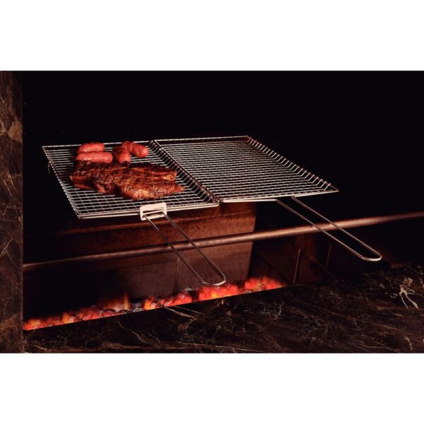 Parrila para Asado en Acero Inoxidable 76 x 28,6 cm - Imagen 6