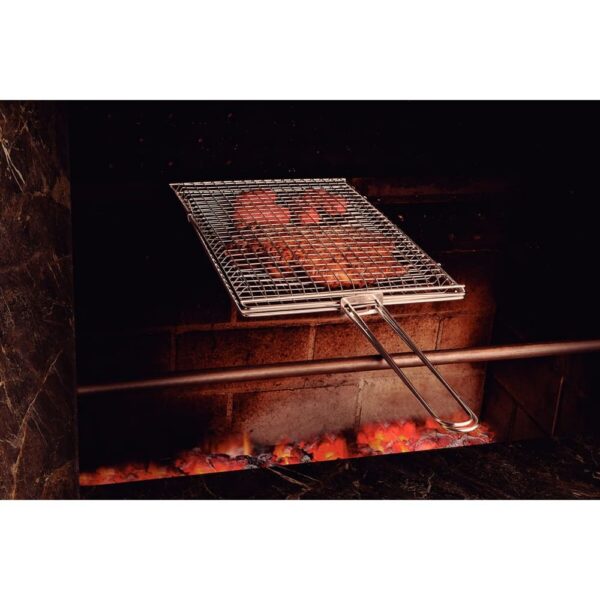 Parrila para Asado en Acero Inoxidable 76 x 28,6 cm - Imagen 7