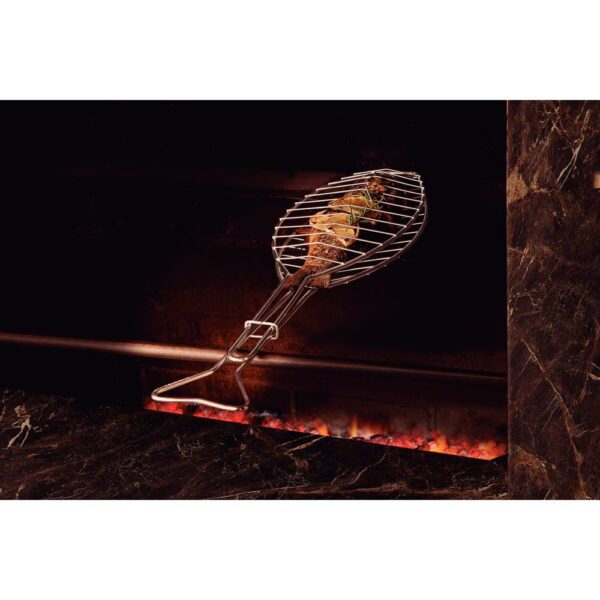 Parrilla para Pescados en acero inoxidable de 71,3 x 16,5 cm - Imagen 4