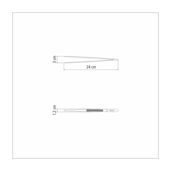 Pinza para Decoración y Guarniciones en Acero Inoxidable 24 cm - Imagen 6