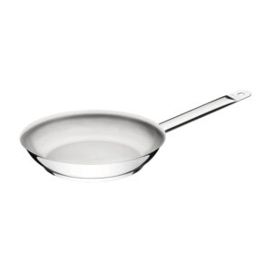 Sartén Professional raso de acero inoxidable fondo triple con mango 26 cm 2 L