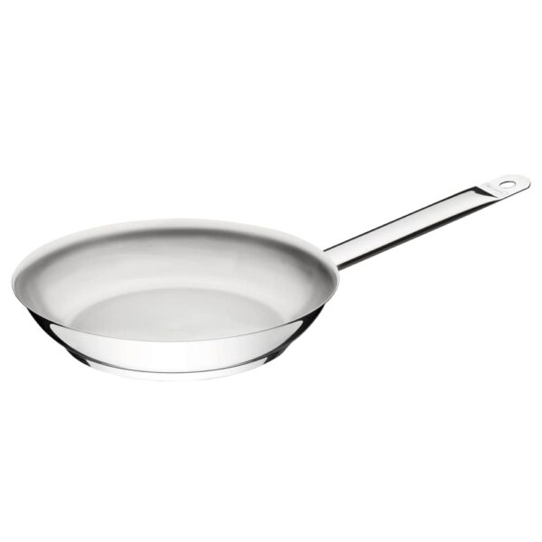 Sartén Professional raso de acero inoxidable fondo triple con mango 30 cm 2,9 L