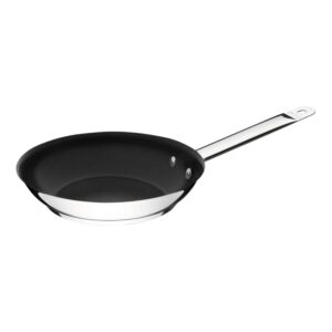 Sartén Professional raso de acero inoxidable con fondo triple revestimiento interno de antiadherente con mango 26 cm 2 L