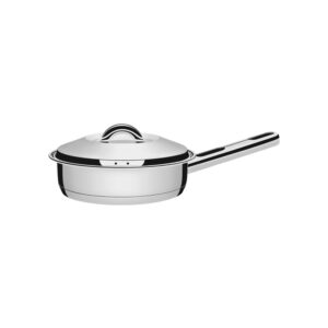 Sartén Solar de acero inoxidable fondo triple con tapa y mango 20 cm 2,1 L