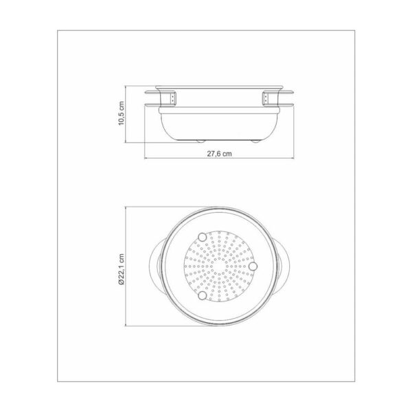 Vaporera Solar de acero inoxidable con asas 20 cm 3,2 L - Imagen 4