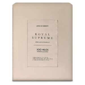 Juego de Sábanas Royal Supreme Ivory 2 Plazas