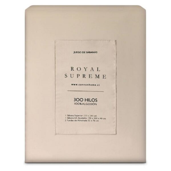 Juego de Sábanas Royal Supreme Ivory 2 Plazas
