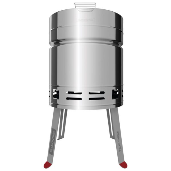Parrilla a carbón TCP 400 de acero inoxidable con bandeja para carbón de acero esmaltado - Imagen 2
