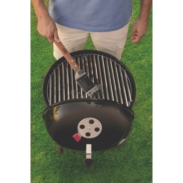 Parrilla a carbón TCP 450L con tapa y termómetro de acero esmaltado Parrilla y utensilios de acero inoxidable - Imagen 3