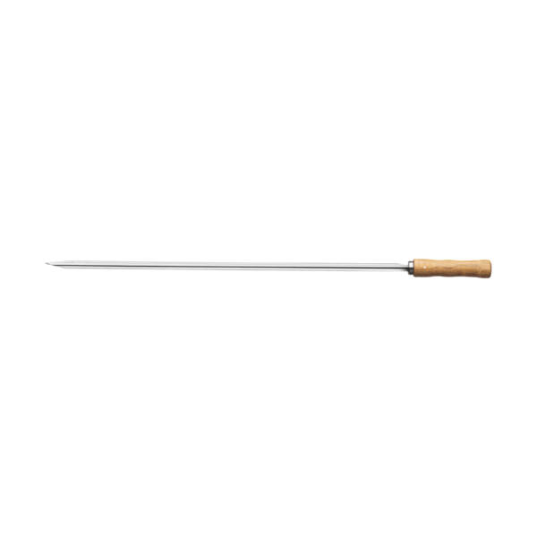 Brocheta para Churrasco con Hoja de Acero Inoxidable y mango de madera de 85cm