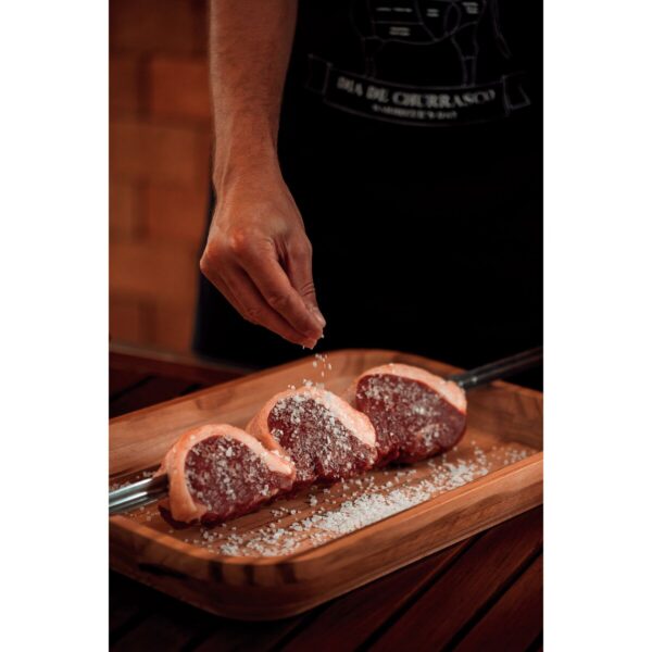 Brocheta para Churrasco con Hoja de Acero Inoxidable y mango de madera de 85cm - Imagen 5