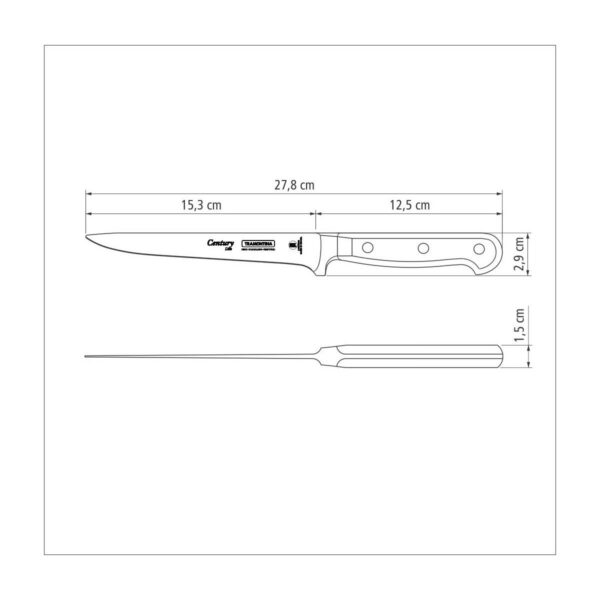 Cuchillo para Deshuesar Century con Hoja de Acero Inoxidable y Mango de Policarbonato de 6" - Imagen 4