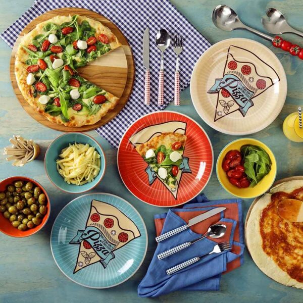 Juego de Platos Pizza Surtido 3 Piezas 26cm - Imagen 2