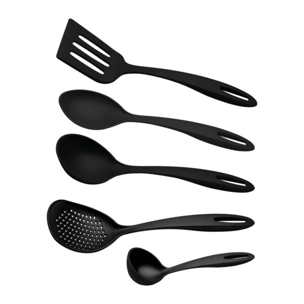 JUEGO DE UTENSILIOS Ability en Nylon Negro 5 Piezas