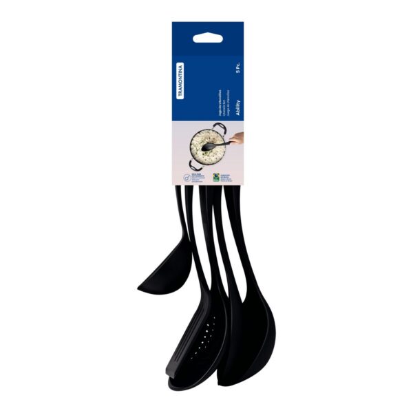 JUEGO DE UTENSILIOS Ability en Nylon Negro 5 Piezas - Imagen 2