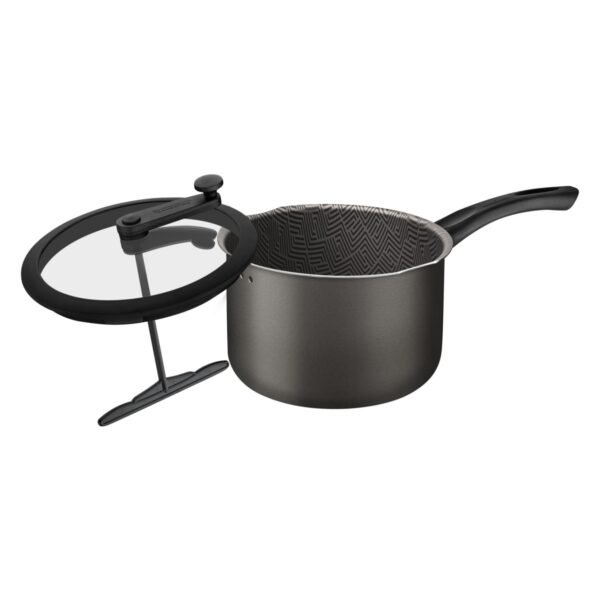 Olla para Palomitas de Maíz Paris en Aluminio con Revestimiento Antiadherente Starflon Max y Tapa de Vidrio 22 cm 4,8 L - Imagen 2