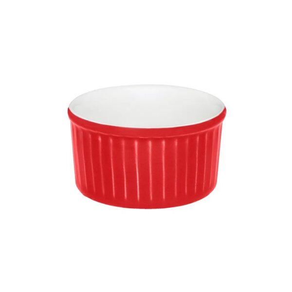 Pocillo Rojo y Blanco Ramequins 100ml