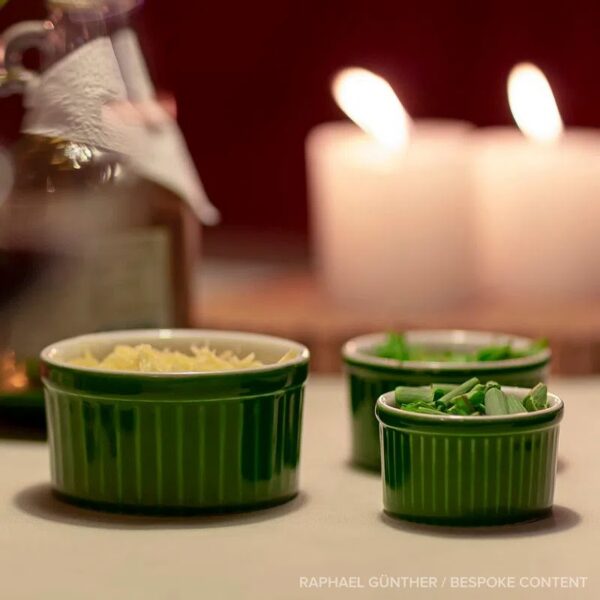 Pocillo Verde y Blanco Ramequins 100ml - Imagen 2