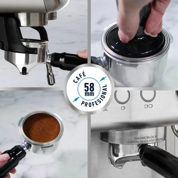 Cafetera para espresso Perfect Brew 15 bares con molino integrado - Imagen 8