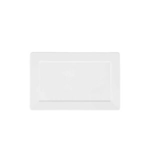 Plato Llano Rectangular Blanco 30cm