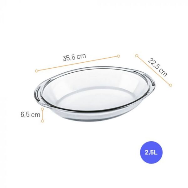Asadera Ovalada Sempre 2,5L. - Imagen 2