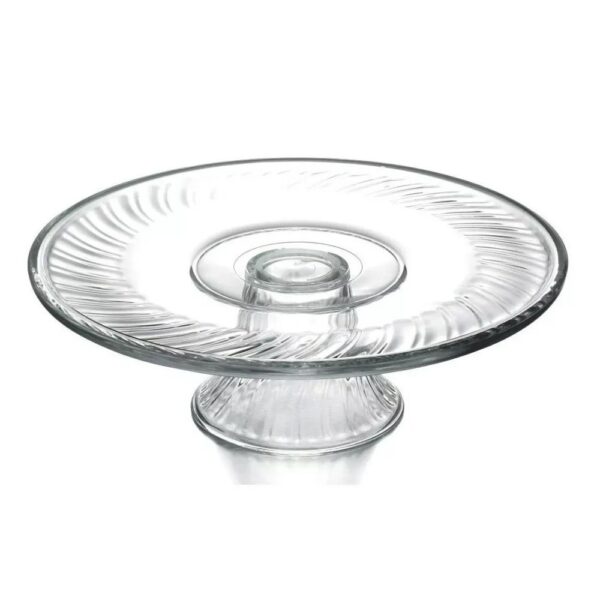 Plato Pastelero Con Base De Vidrio 31cm.