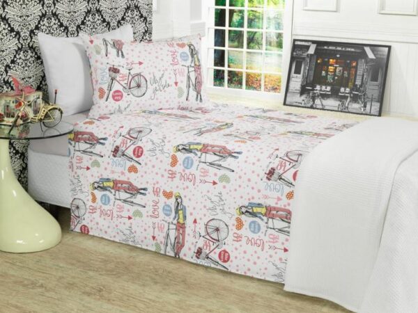 Cubrecama Soltero Kids Bike Lovers 2 PIEZAS