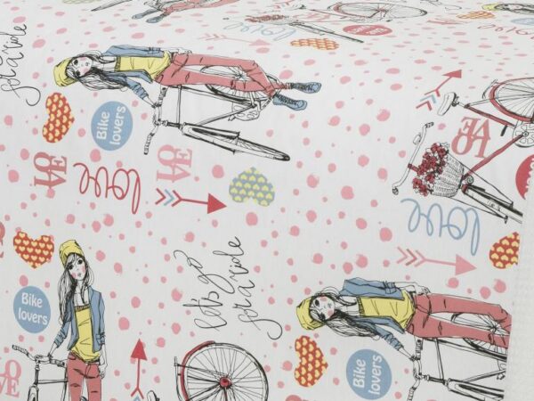 Cubrecama Soltero Kids Bike Lovers 2 PIEZAS - Imagen 2