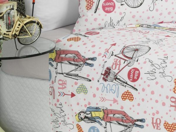 Cubrecama Soltero Kids Bike Lovers 2 PIEZAS - Imagen 3