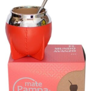 Mate Pampa Tradicional con Bombilla Diseño Boca Cerrada - Color Surtido