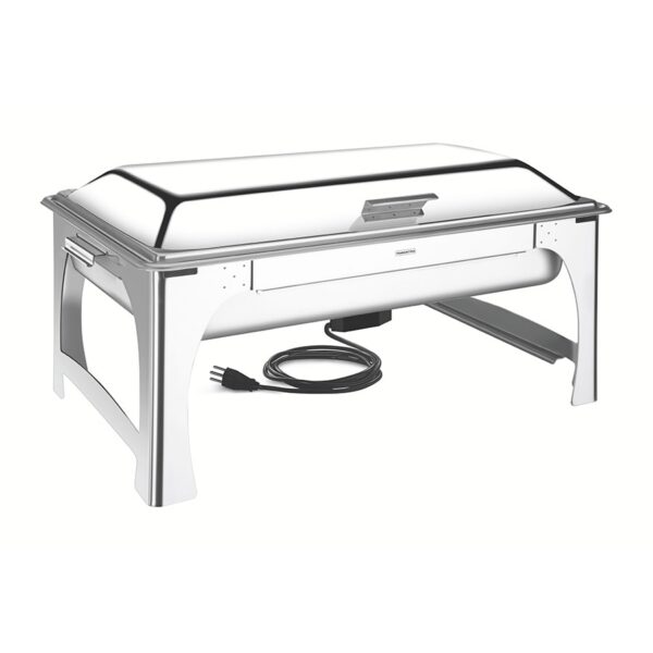 Baño María Rechaud Rectangular de Acero Inoxidable con Tapa Removible Eléctrico 9L 220v - Imagen 2
