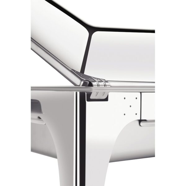 Baño María Rechaud Rectangular de Acero Inoxidable con Tapa Removible Eléctrico 8,4L 220v - Imagen 2