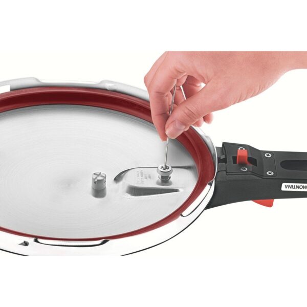 Olla a Presión Solar de acero inoxidable fondo triple con 5 dispositivos de seguridad 22 cm 6 L - Imagen 4