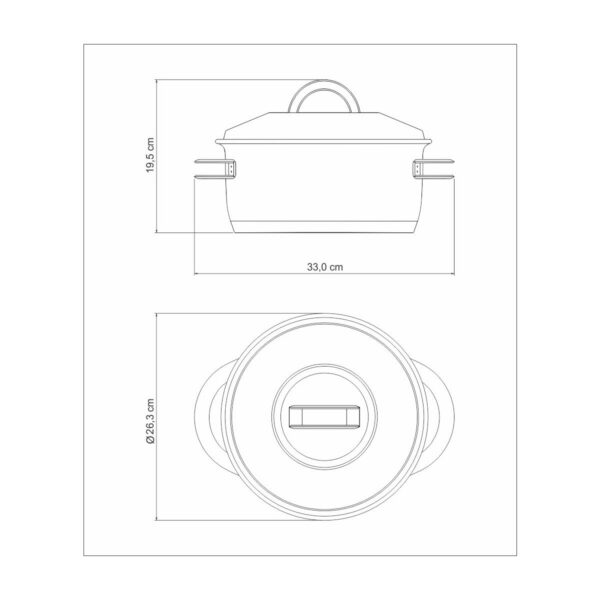 Olla Honda Solar de acero inoxidable fondo triple con tapa y asas 24 cm 6,1 L - Imagen 11