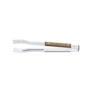 Pinza para Churrasco con Hoja de Acero Inoxidable y Mango de Madera 37 cm