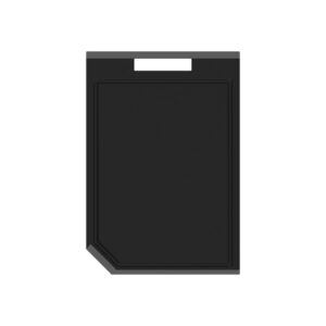 Tabla para Cortar Churrasco de Polipropileno Negro