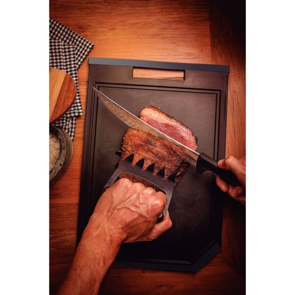 Tabla para Cortar Churrasco de Polipropileno Negro - Imagen 7