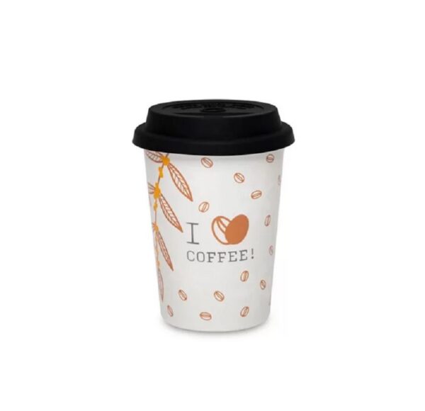 Vaso Trip con Tapa 300ml I Love Coffee