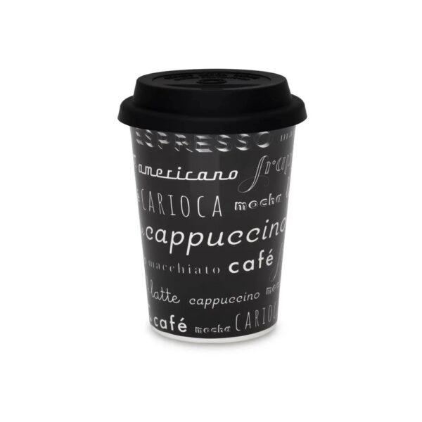 Vaso Trip con Tapa 300ml Menu Café