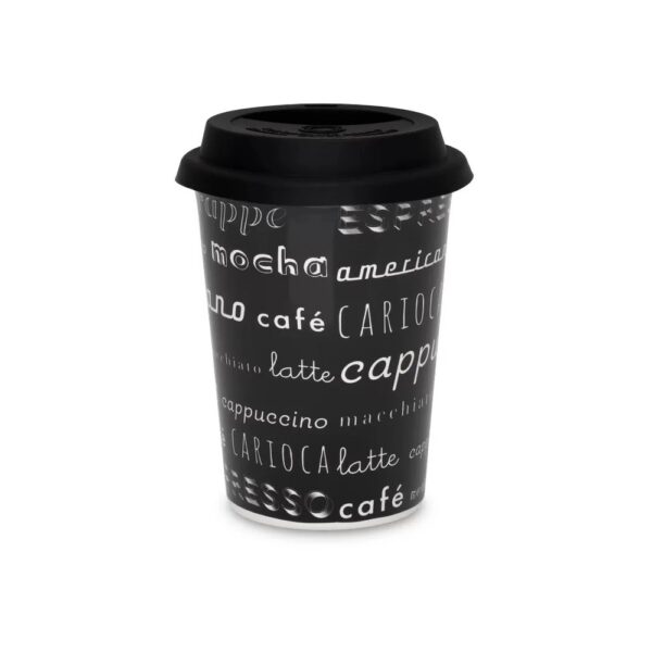 Vaso Trip con Tapa 300ml Menu Café - Imagen 2