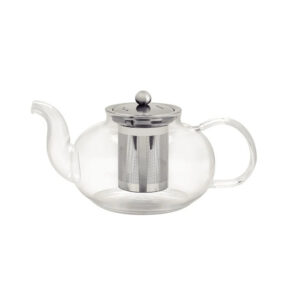 Tetera de vidrio y acero inoxidable con infusor 1 L.