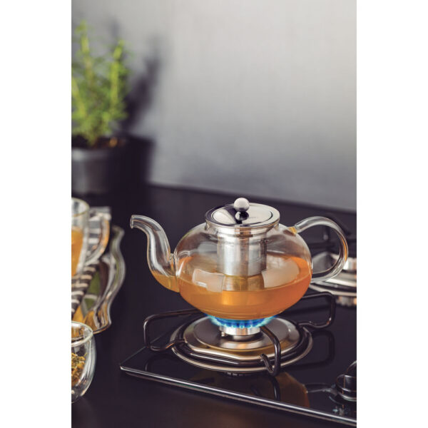 Tetera de vidrio y acero inoxidable con infusor 1 L. - Imagen 6