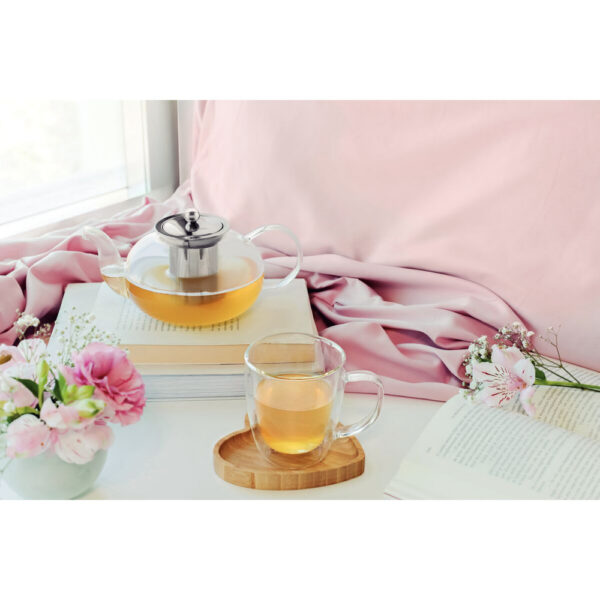 Tetera de vidrio y acero inoxidable con infusor 1 L. - Imagen 7