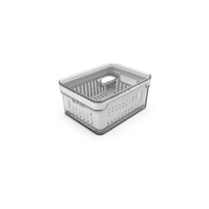 Organizador para frigorífico de 2,2 litros con cesta