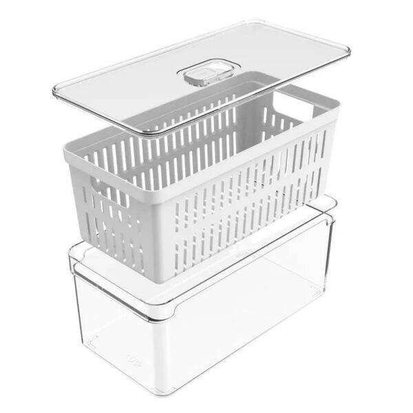 Organizador para frigorífico de 5 litros con cesta - Imagen 4