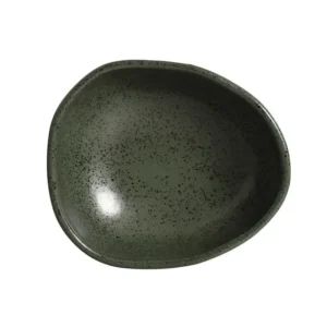 Juego de 6 bowls o cuencos ovalados orgánicos Greenery de 14,5 x 12 x 4,9 cm y 265 ml