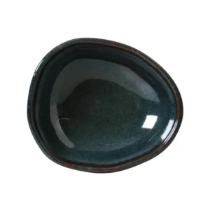 Juego de 6 bowls o cuencos ovalados orgánicos Océano de 14,5 x 12 x 4,9 cm y 265 ml