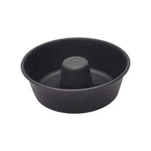 Molde para pasteles y budines de aluminio con revestimiento antiadherente interno y externo Starflon Premium, negro, 24 cm, 2,6 L