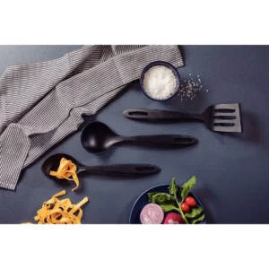 Juego de utensilios de nailon Ability, negro, 3 piezas