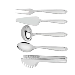 Juego de utensilios Utility de acero inoxidable con acabado pulido, 5 piezas